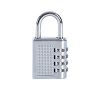 Lucchetto Combinazione Lucchetto a combinazione Lucchetti con password a 4 cifre Valigia Bagagli impermeabile in metallo for armadietto della scuola Armadietto palestra(Silvery)