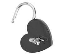 Lucchetto compatto in metallo con lucchetto a cuore per portagioie e piccolo bagaglio, alto tirocinio, 45 X 59 mm (giallo) (blu) (verde) (Purpur) (bianco) (rosa) (rosso) (rosso) (nero)
