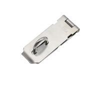 Lucchetto con cerniera e chiusura a scatto, Lucchetto for porta con chiusura e pinzatura in acciaio inossidabile da 3-5 pollici con viti for armadietto in legno da giardino(4 Inch)