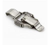 Lucchetto con chiusura a scatto in acciaio inossidabile for cassetta degli attrezzi e borsa, con fibbia a molla a becco d'anatra, fibbia a becco piatto SK109 1 pz(Stainless steel)