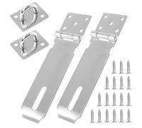 Lucchetto con Chiusura a Viti,2 PCS Hasp in Acciaio Inox Heavy Duty Chiusura Hasp in Acciaio Inox Serratura Porta Interna Serratura Armadio per Camera da Letto Armadio Cassetto