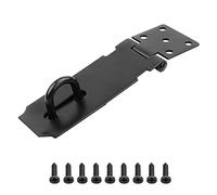 Lucchetto con Chiusura a Viti, Chiusura Hasp in Acciaio Inox, Chiusura con Chiave per Porta di Giardino, Lucchetto non deforma per Camera da Letto, Armadio, Cassetto，4 inch