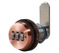 Lucchetto con codice password Serrature a camma con combinazione Cassetto dell'armadio Armadietto della cassetta della posta Protezione del codice di accesso a 3 cifre(Black 25mm Cylinder)