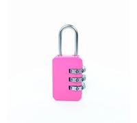 Lucchetto con combinazione a 3 cifre, for valigie da esterno, for bagagli, con codice di sicurezza, in lega di zinco, 1 pezzo(Pink)