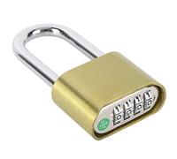 Lucchetto con Combinazione a 4 Cifre, Resistente Agli Agenti Atmosferici Ad Alta Durezza Gancio a Doppia Lingua Lucchetto a Combinazione per Impieghi Gravosi Resettabile per Cancelli da Giardino