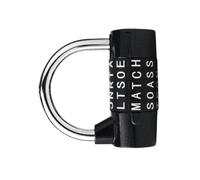 Lucchetto con combinazione a 5 lettere, maniglia per porta, lucchetto con password, per armadietto, bagagli, guardaroba, combinazione senza chiave