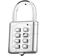Lucchetto con combinazione di codice password a 8 cifre in lega zinco for valigia da viaggio sicurezza intelligente(Black)