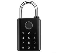 Lucchetto con impronte digitali con NFC, blocco di sicurezza per esterni, impermeabile, 50 impronte digitali, 100 password, lucchetto in lega di zinco, per magazzino da giardino (7 mm)