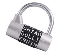 Lucchetto Con Parola Per Cancello - 6,4x6,3x3 Cm, Lucchetto Portatile Per Armadio In Metallo, Robusto Lucchettos A Codice Per Porte, Catene, Bagagli, Cassetti E Armadi Come Lucchettos Di Sicurezza