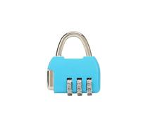 Lucchetto con password a 3 cifre, in lega di zinco, con codice, for bagagli da viaggio, zaino, lucchetto con cerniera, lucchetto for armadietto del dormitorio, 1 pezzo(Blue)
