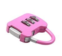 Lucchetto con password a 3 cifre, mini lucchetto for studenti, quaderni, bagagli, viaggi, password, lucchetto di sicurezza, armadietto for palestra, baule, cassetto, 1 pezzo(Pink)