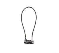 Lucchetto con password in lega di zinco con cavo in acciaio e quattro ruote con codice ondulato, progettato per porte di armadi, biciclette, cassette degli attrezzi e recinzioni esterne (380 mm)