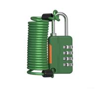 Lucchetto con password in metallo con lucchetto integrato per proteggere bagagli e armadi da palestra contro furti e perdite durante i viaggi o l'uso quotidiano (verde)
