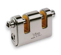 Lucchetto corazzato a 2 aste in ottone forgiato monoblocco VIRO PANZER 2