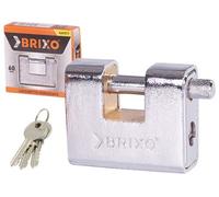 Lucchetto corazzato antiscasso in ottone e rivestito in acciaio BRIXO TOP