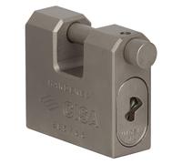 CISA 2855L660 Lucchetto rettangolare monoblocco acciaio, Acciaio, 66 mm.