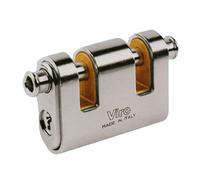 Lucchetto corazzato "Panzer" con 2 aste di chiusura indipendenti mm 86 4126 Viro