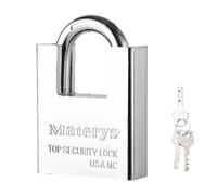 Lucchetto da 1 pezzo con 4 chiavi, serratura antifurto in acciaio inox, lucchetto impermeabile, lucchetto per bagagli con chiavi, serratura resistente.