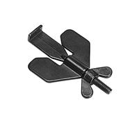 Lucchetto da viaggio portatile for hotel e case, fermaporta regolabile con base antiscivolo(Black)