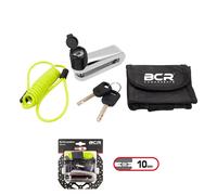 Lucchetto Deterrente Ganascia Bloccadisco Perno 10 mm Con Custodia e Reminder