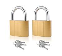 Lucchetto di Sicurezza 2 Pezzi Con 6 Chiavi - Antifurto in Metallo Resistente al Taglio per Bagagli - Mini Ad Alte Prestazioni