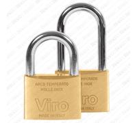 VIRO - Lucchetto rettangolare in ottone (50 mm) - ART.555