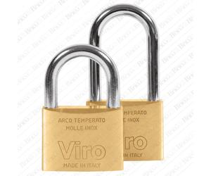 Lucchetto di sicurezza catenaccio rettangolare ad arco corto o lungo Viro