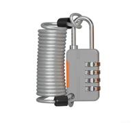 Lucchetto di sicurezza con password, per bagagli, armadietti da palestra, compatto, anti smarrimento, in metallo, per viaggi o stoccaggio, nero, oro, argento, blu, verde, 29 x 7 x 18 cm (argento)
