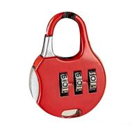 Lucchetto di sicurezza da viaggio con combinazione di password in lega di acciaio per valigie valigette, forte deterrente contro i furti (rosso, 2 pezzi)