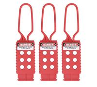 Lucchetto di Sicurezza, Hasp Tagout 9mm per Manutenzione Impianti | Costruzione in PP 6 Lucchetti Impugnatura Antiscivolo Impianto Chimico Valvola Sicurezza Tagout Dispositivo