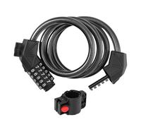 Lucchetto di sicurezza per scooter, catena da 120 cm, combinazione a 5 cifre, allarme per passeggino ripristinabile, autentico e a spirale per moto, mountain bike.