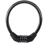 Lucchetto di sicurezza resistente per biciclette con cavo in acciaio composito da 11 5 mm e nucleo di bloccaggio in lega di zinco, chiavi a doppio lato per evitare il picking, resistente (nero)