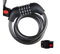 Lucchetto digitale combinato per biciclette, Lucchetto for bici portatile con codice a 5 cifre, combinazioni ripristinabili(Black)