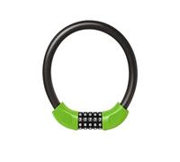 Lucchetto digitale combinato per biciclette, Lucchetto for bicicletta, 60 cm, verde, con combinazione a 5 cifre, ripristinabile, a spirale(50cm)