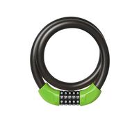 Lucchetto digitale combinato per biciclette, Lucchetto for bicicletta, 60 cm, verde, con combinazione a 5 cifre, ripristinabile, a spirale(90cm)