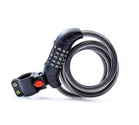 Lucchetto digitale combinato per biciclette, Lucchetto for bicicletta, lucchetto con combinazione codificata for, accessori for cavo in acciaio(Black)