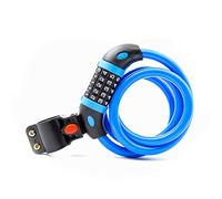 Lucchetto digitale combinato per biciclette, Lucchetto for bicicletta, lucchetto con combinazione codificata for, accessori for cavo in acciaio(Blue)