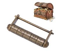 Lucchetto Direzionale, Lucchetto con Parola Serrature per Stanze di Fuga Ampia Applicazione Combinazione di Lucchetti Antichi in Lega di Zinco Stile retrò Design con Password