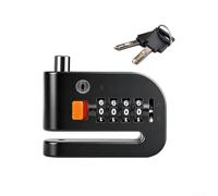 Lucchetto Disco Alluminio Lega 5.2mm Acciaio Rinforzato | Lega alluminio ispessito, perno acciaio 5.2mm, anti taglio, anti scasso, resistenza violenza estrema(retrieve password)