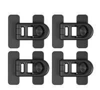 Lucchetto Frigorifero,Lucchetto Per Frigorifero 4 pezzi/lotto serratura di sicurezza for cucina protezione di sicurezza forno microonde frigorifero serrature rotazione casa senza foratura(Black)