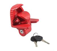 Lucchetto frizione per rimorchio con chiave per teste a sfera da 1-7/8", 2" e 2-5/16", robusto antifurto in lega di alluminio per roulotte, barche e camper all'aperto, nero (rosso)