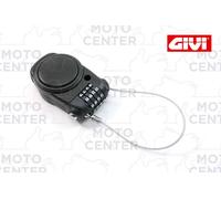LUCCHETTO GIVI A COMBINAZIONE CON CAVO RETRAIBILE PER CASCO E BAULETTO