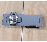 Lucchetto Hasp, Chiusure Hasp, Serratura a Chiave con viti,Cromato Hardware per Bloccare Capannone Porte Armadietti Scatole Mobilia