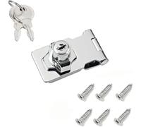 Lucchetto Hasp, Chiusure Hasp,Serratura Di Sicurezza, Serratura Con Serratura a Chiave, Chiusura a Manopola Di Sicurezza Per Piccole Porte, Armadi e Molto Altro (2.5 pollici)
