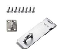 Lucchetto Hasp MUXItrade Serratura Della Porta/Antifurto Serratura/Serratura Della Porta/304 in Acciaio INOX finitura/Applicare a Mobili Armadietto Cassetto Armadio e Armadio - Argento