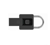 Lucchetto impermeabile per impronte digitali ricaricabile tramite USB, 0,2 s veloce per sbloccare la serratura intelligente con chiave di backup, in acciaio inossidabile in lega di zinco per porta