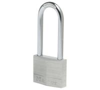 Master Lock 9150EURDLJ Lucchetto a Chiave in Alluminio con Lunghezza Archetto, Grigio, 5 x 10.7 x 1.4 cm