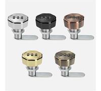 Lucchetto in lega di zinco con combinazione di 3 codici digitali e password, 1 pezzo(25mm-Color 5)