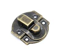 Lucchetto in metallo con chiusura a scatto 21x20mm e viti, 30 pezzi(Small Bronze)