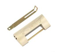 Lucchetto in ottone anticato con chiave, serratura orizzontale cinese vintage per scatole di gioielli, mini armadi, cassetti, per una costruzione durevole in ottone massiccio (ottone)